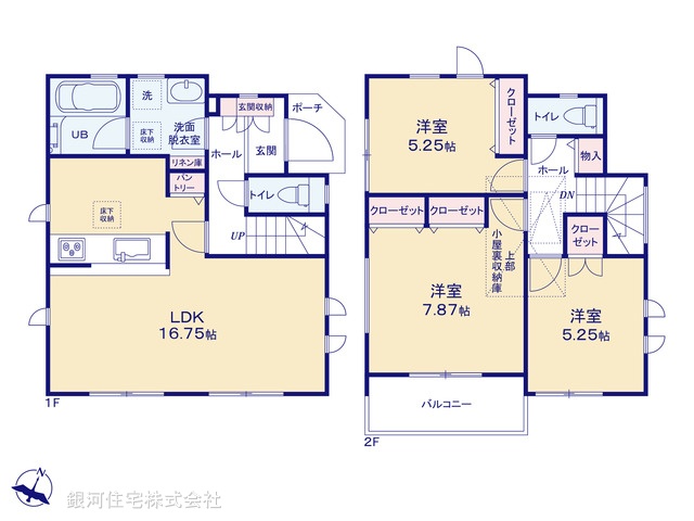 G00379845 神奈川県藤沢市石川１丁目 新築一戸建て 4350万円【間取図】