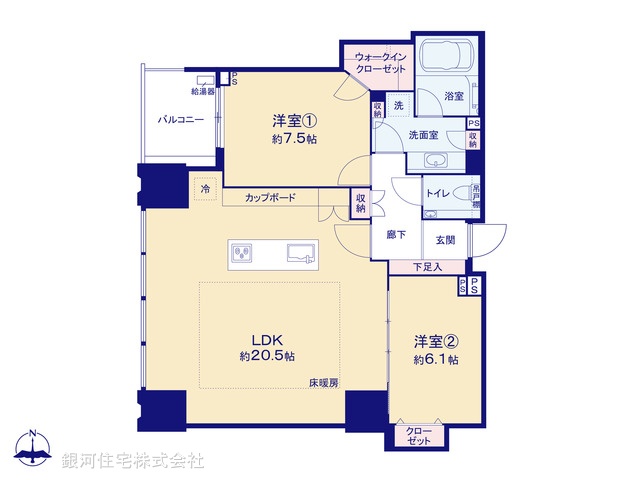 G00379877 東京都江東区豊洲３丁目 中古マンション 1億9990万円【間取図】
