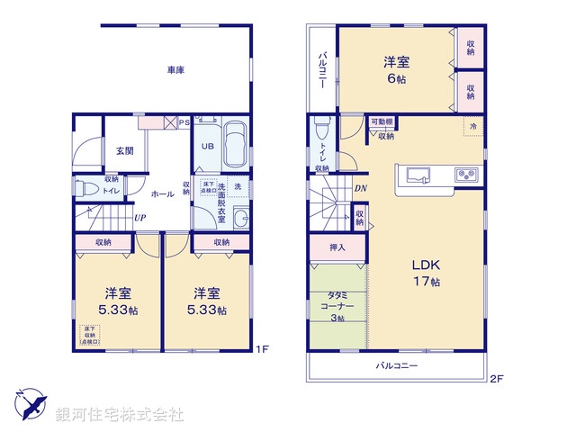 G00379881 埼玉県越谷市大沢 新築一戸建て 3180万円【間取図】
