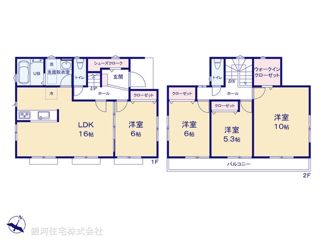 G00379883 埼玉県春日部市塚崎 新築一戸建て 2380万円【間取図】
