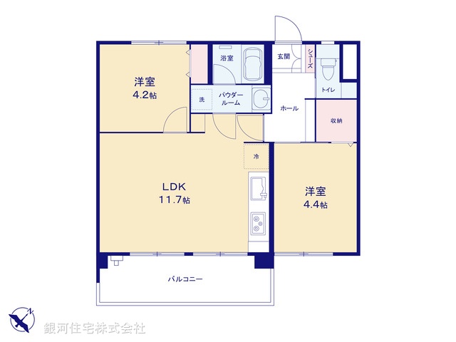 G00379941 神奈川県横浜市磯子区汐見台３丁目 中古マンション 1280万円【間取図】