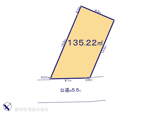 G00380003 神奈川県相模原市緑区向原１丁目 土地(建築条件付土地) 1600万円【区画図】