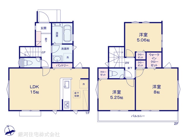 G00380015 東京都調布市深大寺南町５丁目 新築一戸建て 5290万円【間取図】