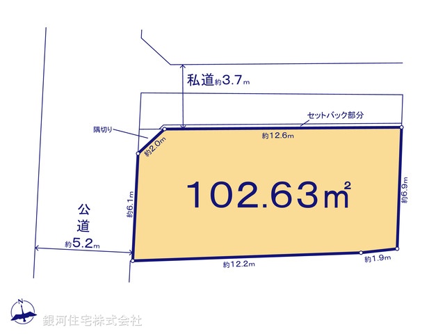 G00380160 東京都目黒区碑文谷５丁目 土地 1億7400万円【区画図】
