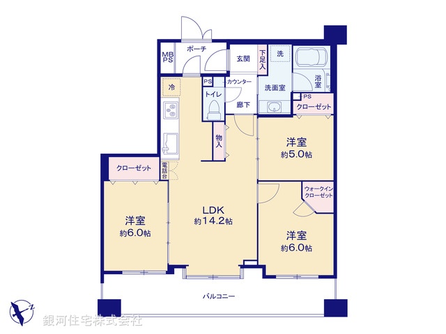 G00380187 千葉県船橋市本郷町 中古マンション 5099万円【間取図】
