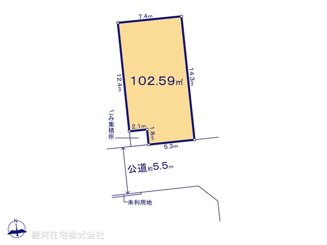 G00380270 千葉県我孫子市中峠 土地 1488万円【区画図】