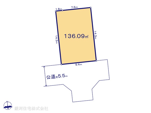G00380271 千葉県我孫子市中峠 土地 1688万円【区画図】