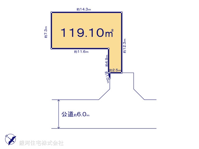 G00380336 東京都国分寺市戸倉４丁目 土地 4730万円【区画図】