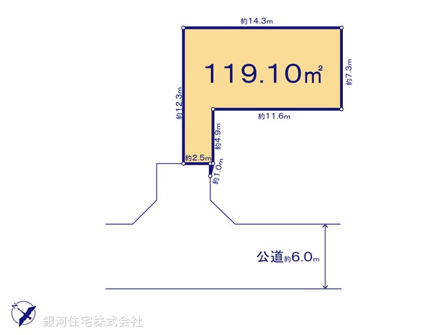 G00380337 東京都国分寺市戸倉４丁目 土地 4630万円【区画図】