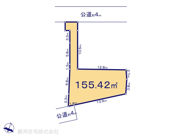 G00380406 神奈川県横浜市金沢区富岡東１丁目 土地 2200万円【区画図】