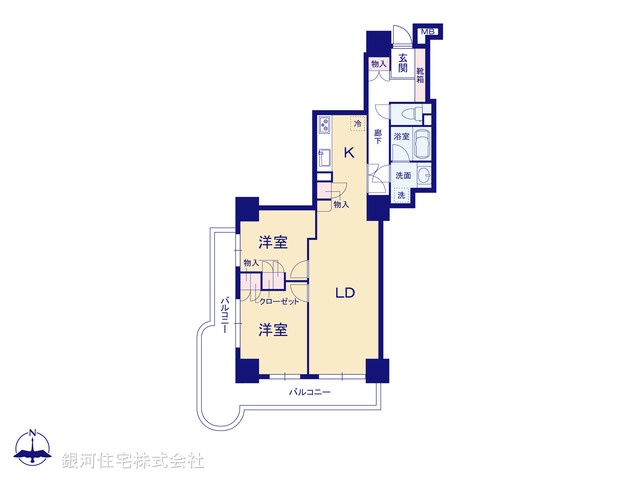 G00380411 埼玉県所沢市寿町 中古マンション 3980万円【間取図】