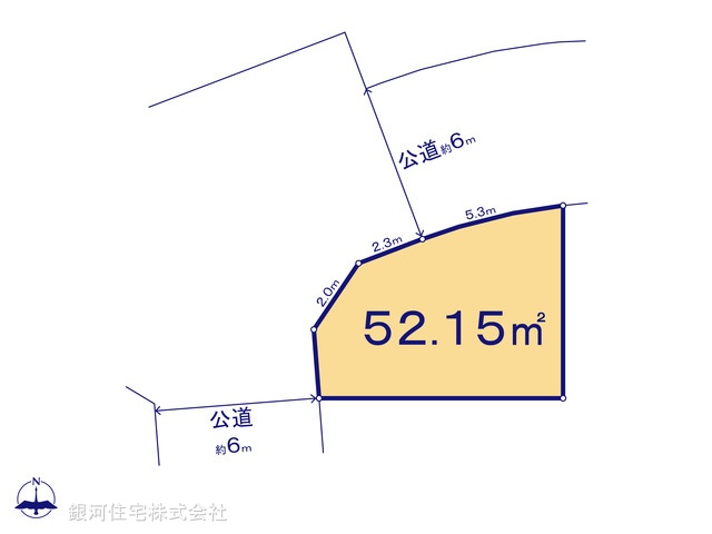 G00380438 東京都足立区谷中１丁目 土地(建築条件付土地) 3680万円【区画図】