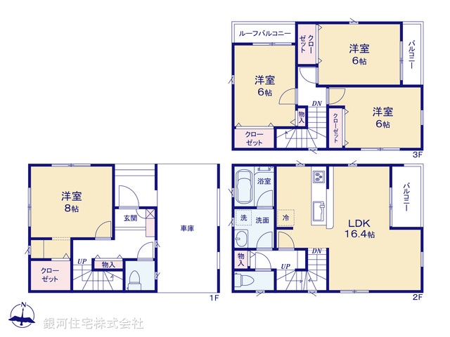 G00380447 埼玉県川口市西青木２丁目 新築一戸建て 5980万円【間取図】