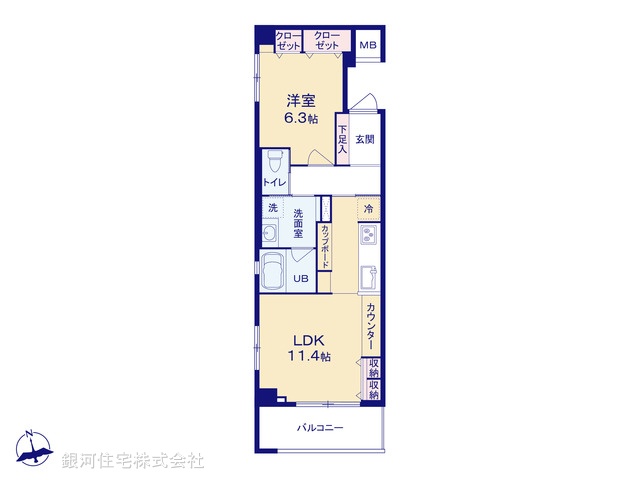 G00380550 東京都千代田区富士見２丁目 中古マンション 1億780万円【間取図】