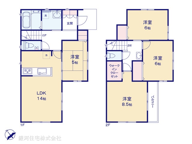 G00380565 埼玉県久喜市東１丁目 新築一戸建て 3690万円【間取図】