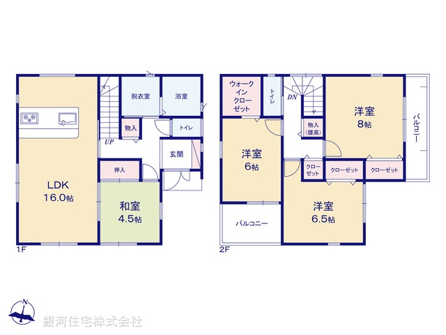 G00380585 埼玉県富士見市羽沢１丁目 新築一戸建て 4280万円【間取図】