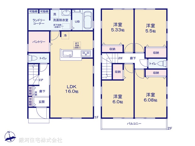 G00380617 埼玉県春日部市小渕 新築一戸建て 3380万円【間取図】