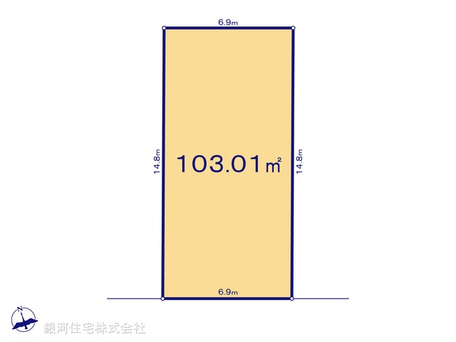 G00380631 埼玉県春日部市小渕 土地(建築条件付土地) 2180万円【区画図】