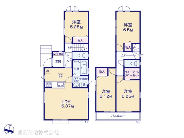G00380651 千葉県市川市原木４丁目 新築一戸建て 4690万円【間取図】
