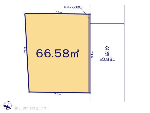 G00380661 埼玉県朝霞市根岸台７丁目 土地 1580万円【区画図】
