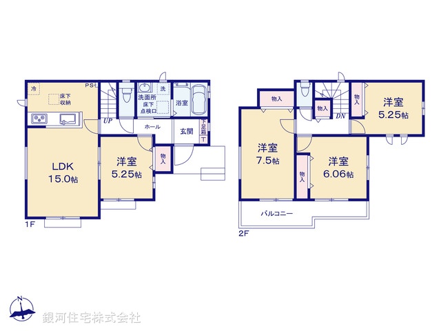 G00380705 埼玉県さいたま市岩槻区諏訪５丁目 新築一戸建て 3390万円【間取図】