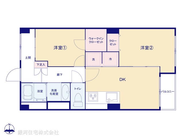 G00380725 神奈川県横浜市西区浅間台 中古マンション 1399万円【間取図】