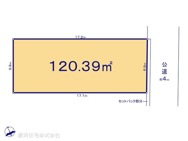 G00380745 埼玉県所沢市上新井２丁目 土地 3190万円【区画図】
