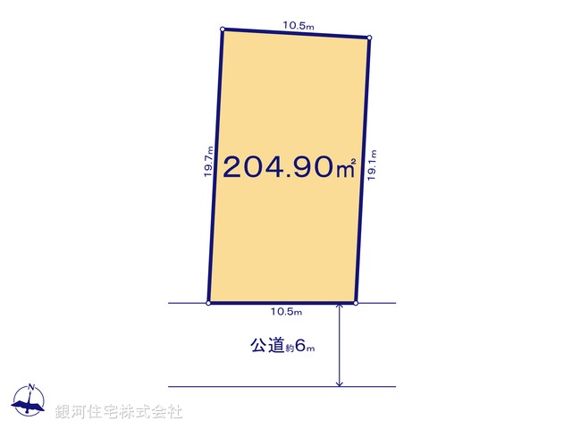 G00380825 神奈川県横浜市港南区港南台６丁目 土地 6180万円【区画図】