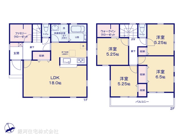 G00380849 埼玉県春日部市大場 新築一戸建て 3499万円【間取図】