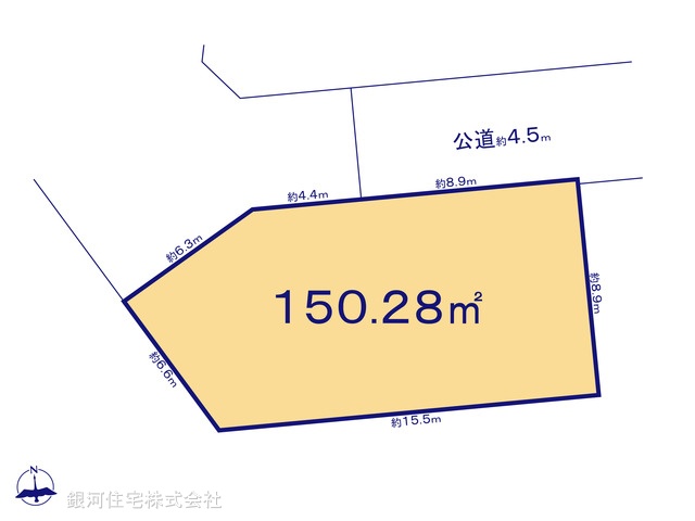 G00380855 東京都町田市成瀬５丁目 土地 3580万円【区画図】