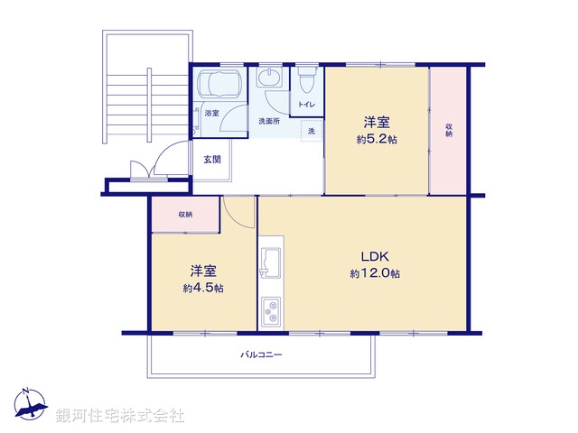 G00380856 東京都東久留米市滝山６丁目 中古マンション 1280万円【間取図】
