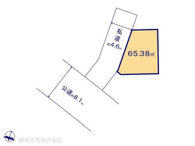 G00380861 東京都板橋区中台１丁目 土地(建築条件付土地) 5260万円【区画図】