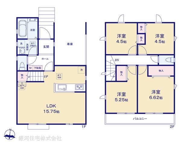 G00380887 埼玉県富士見市鶴瀬東２丁目 新築一戸建て 4190万円【間取図】