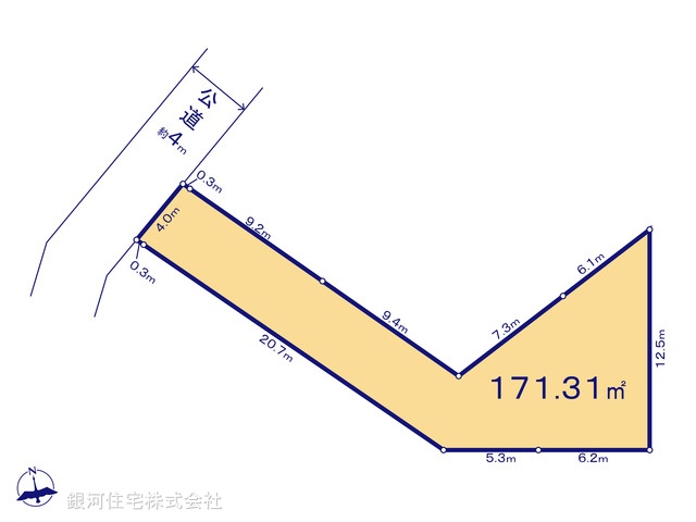 G00380918 埼玉県新座市栗原１丁目 土地 2590万円【区画図】
