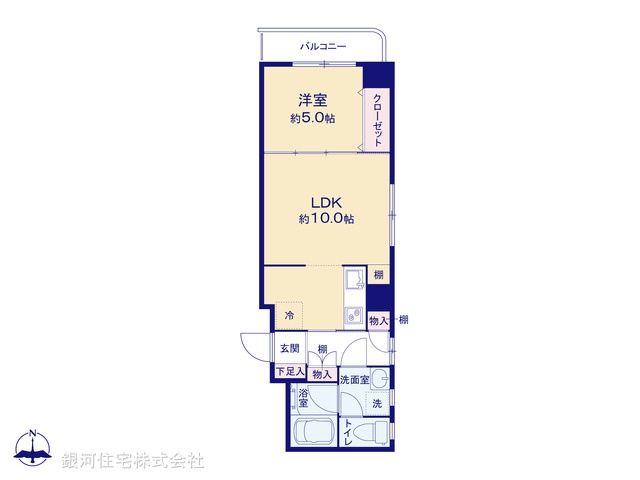 G00380924 東京都墨田区太平１丁目 中古マンション 4480万円【間取図】