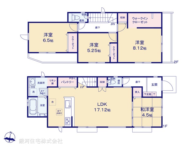 G00380930 東京都西多摩郡日の出町大字平井 新築一戸建て 3490万円【間取図】