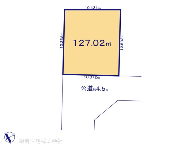 G00380934 埼玉県久喜市東４丁目 土地 2150万円【区画図】