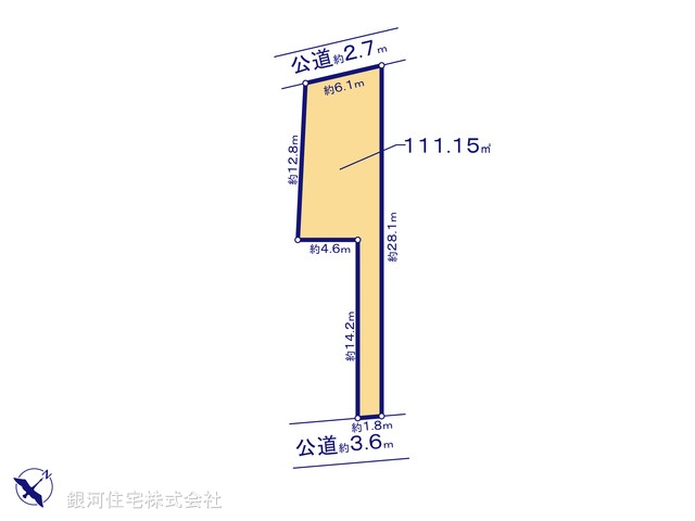 G00380954 東京都目黒区上目黒５丁目 土地 1億6500万円【区画図】