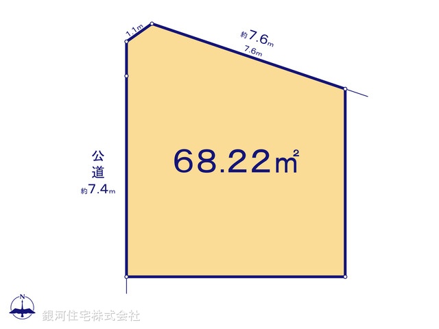 G00380958 埼玉県川口市朝日４丁目 土地 2680万円【区画図】