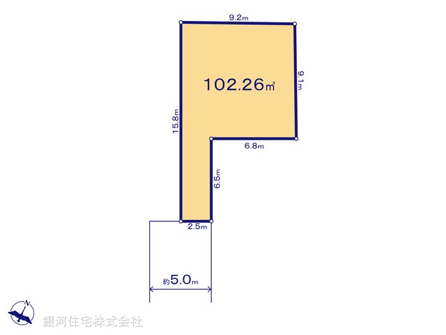 G00380971 神奈川県大和市西鶴間４丁目 土地(建築条件付土地) 2780万円【区画図】