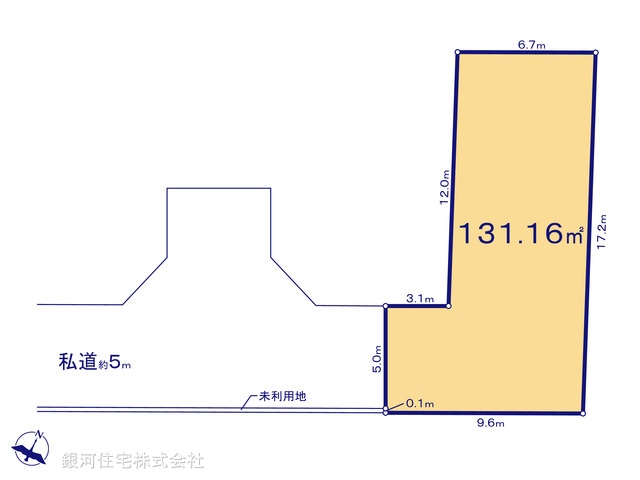 G00380980 東京都東村山市久米川町２丁目 土地 2890万円【区画図】