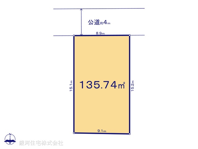 G00380995 神奈川県横須賀市森崎４丁目 土地 1980万円【区画図】