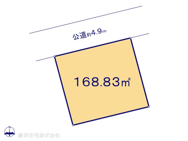 G00380996 神奈川県横浜市青葉区美しが丘４丁目 土地 4780万円【区画図】