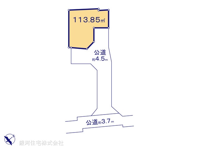 G00381088 神奈川県秦野市今川町 土地 2480万円【区画図】