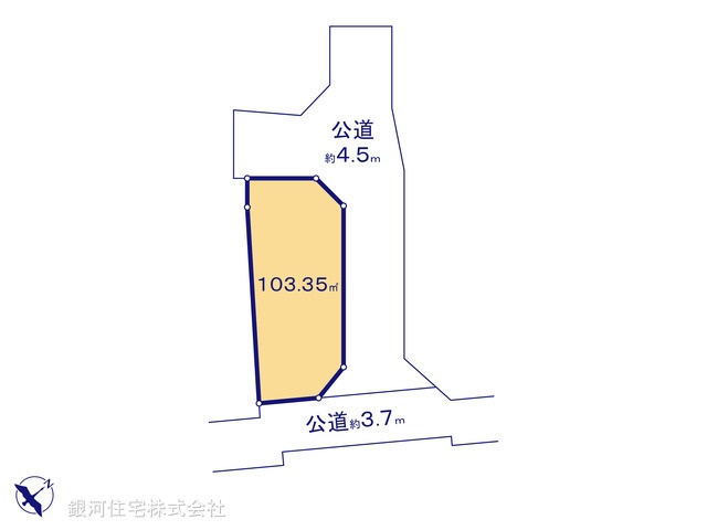 G00381089 神奈川県秦野市今川町 土地 2200万円【区画図】