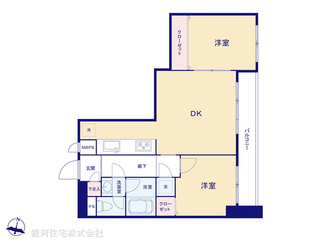 G00381108 東京都練馬区立野町 中古マンション 3980万円【間取図】