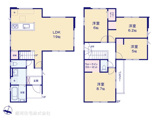 G00381183 埼玉県北足立郡伊奈町本町２丁目 新築一戸建て 3399万円【間取図】