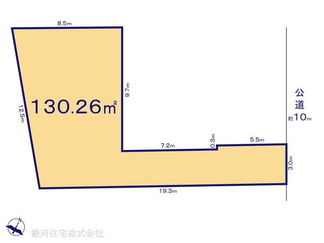 G00381202 埼玉県上尾市泉台３丁目 土地 1580万円【区画図】