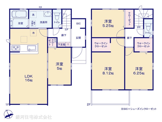 G00381230 千葉県鎌ヶ谷市南初富２丁目 新築一戸建て 3790万円【間取図】