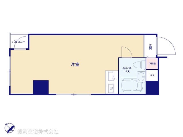 G00381282 東京都千代田区岩本町１丁目 中古マンション 1790万円【間取図】